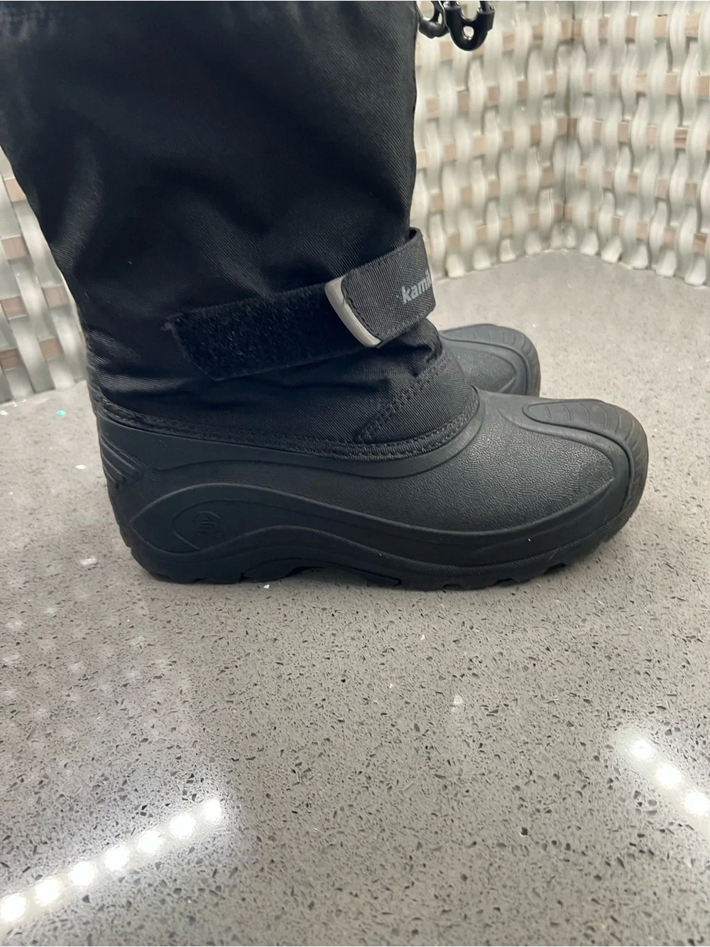 Kamik Black Waterproof Winter Boots size 5
